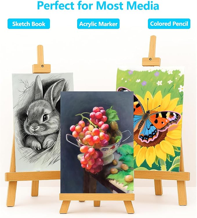 Canvas for Painting 8x10 Inch, 20 Sheets (115lb/187g) Canvases Boards for Painting, Art Supplies Paint Canvas Panels for Acrylic Oil Tempera Paints