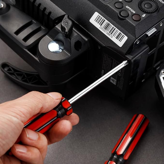 Hand Tool Set,Includes – Hammer, Screwdriver Set, Pliers (Tool Kit for the Home, Office, or Car) (Red)