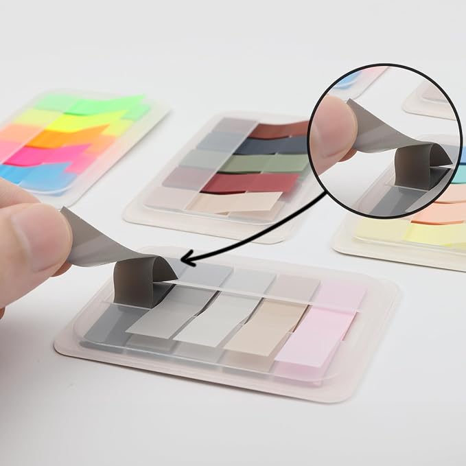 1000 Pcs, Transparent Sticky Notes, Page Markers, Book Tabs, Sticky Tabs, Page Tabs, Label Stickers, Pop Up Index Tabs, Tabs Flags Stickers