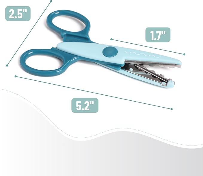 Mr. Pen- Craft Scissors Decorative Edge, 6 Pack, Sunny Meadows | Zig Zag Scissors for Crafting, Scrapbooking, Fancy, Pattern, Design