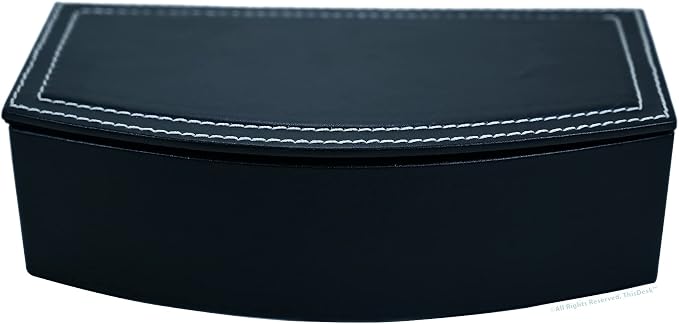 This Desk by Dacasso PU Leather Desk Set - Luxury Leather Desk Pad & Desk Organization Essentials - Office Organization & Executive Office Desk Decor - (Black, 5 Piece)