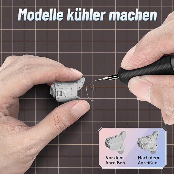 stedi Model Scriber Chisel,Tungsten steel Blades 0.15mm,for Modeling Hobby,RG Scale Model,Gundam Model Kit,for Scribing line, Engraved,Panel line,Resin,Blue
