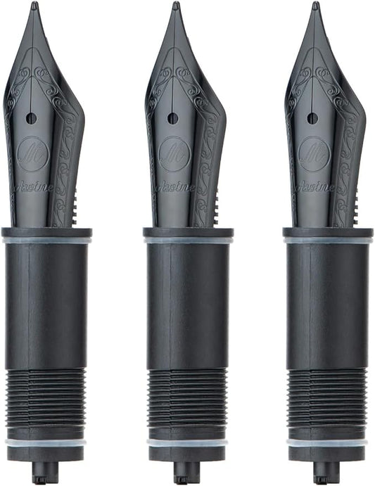 Asvine 3 PCS Fountain Pen Black Nib, Size 6 Medium Nib V169, P20, P30 and V126