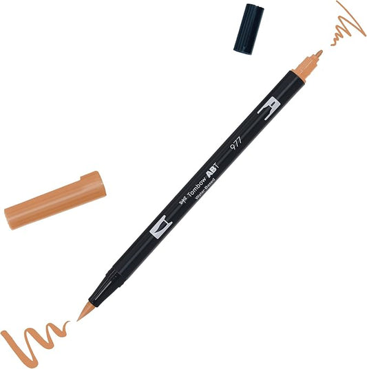 Tombow : Dual Tip Blendable Brush Pen : Saddle Brown