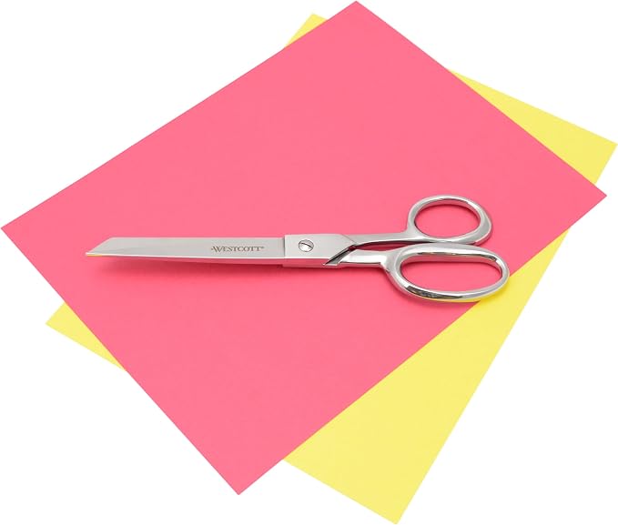 Westcott 9in Forged Classic Fabric and Paper Scissors, Heavy Duty, Knife-Edge for Sewing, Tailoring, General Arts and Crafts, Office