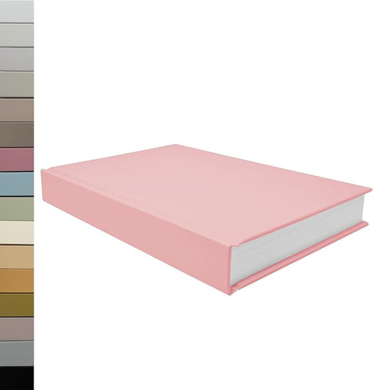 CovoBook™ Blank Hardcover | Premium Sketchbook Journal Guest Book | Photo Prop Home Decor (Taffy, Size 9)