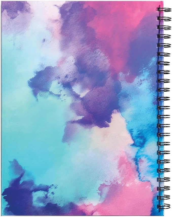 UCreate Fashion Poly Sketch Book, Watercolor Splash, 9" x 12", 1 Count
