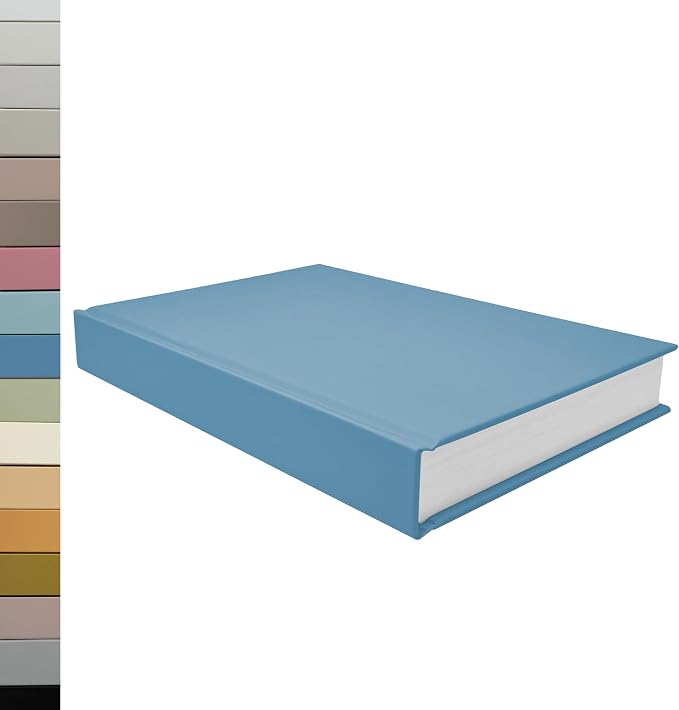 CovoBook™ Blank Hardcover | Premium Sketchbook Journal Guest Book | Photo Prop Home Decor (Lake, Size 9)