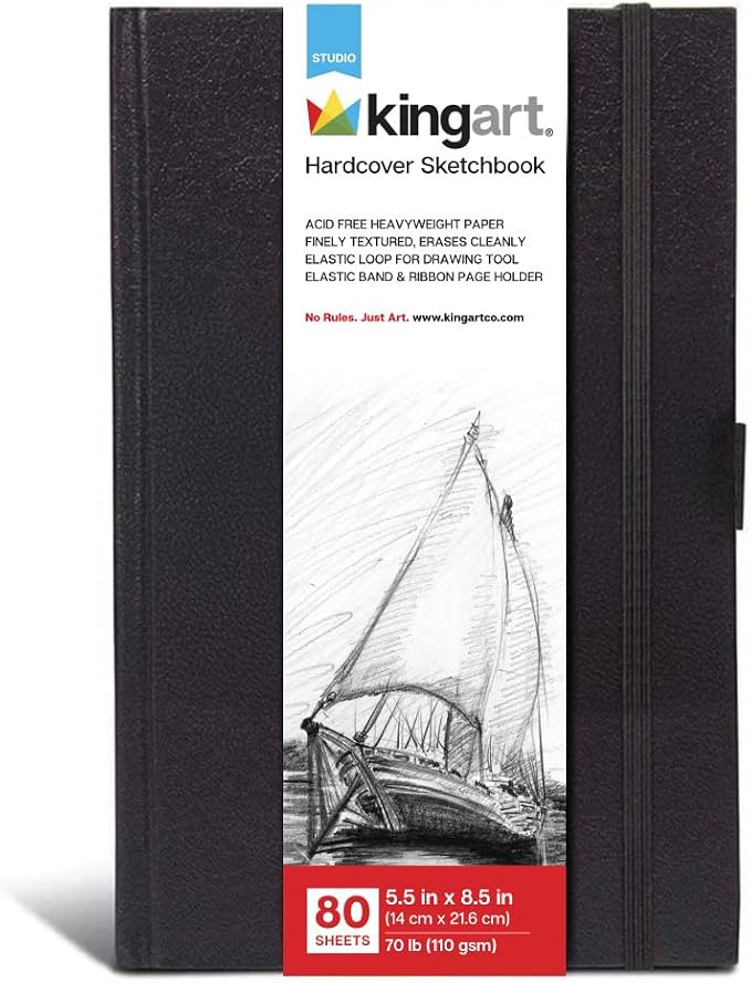 Hardbound Sketchbook - 5.5" x 8.5" by KINGART