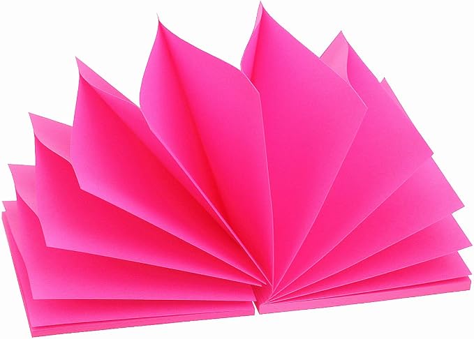 Early Buy Pop Up Sticky Notes, 3x3 in, 6 Pads, 100 Sheets/Pad (Rose Red) | Refillable design, Repositionable adhesive, Ideal for reminders and office organization