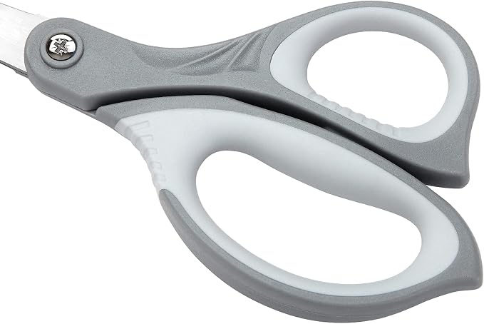 LIVINGO 3 Pack 8.5" Sharp Scissors All Purpose | Professional Ergonomic Comfort Grip Stainless Steel Shears for Office School Home DIY Cutting General Use