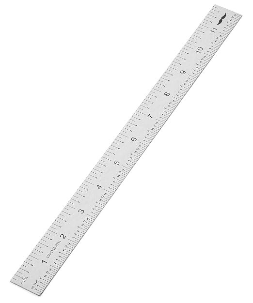 Mr. Pen- Machinist Ruler, 12 Inch, Stainless Steel Imperial | Precision Measuring Tool, 1/8", 1/16", 1/32", 1/64" Graduation for Engineering, Carpentry, Drafting, Office, School