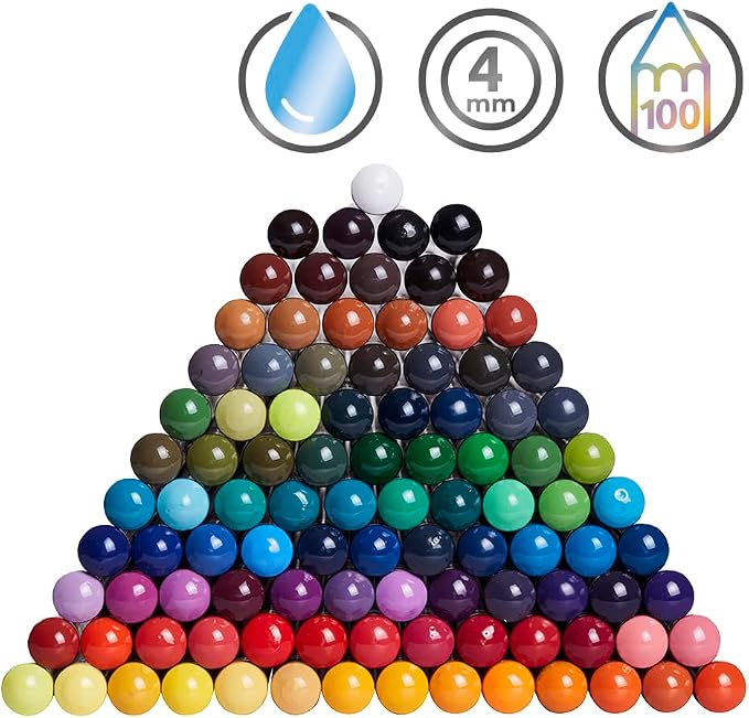 Derwent Inktense Pencils Art Set, 100 Permanent Watercolor Pencils Set in Tin, Premium Colored Pencils for Adults, Water-Soluble Indelible Pencil Collection, 4mm Core, Professional Quality