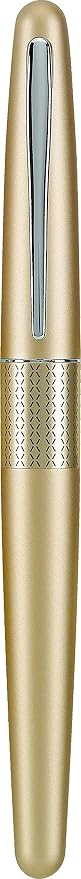 PILOT Metropolitan Collection Ball Point Pen, Gold Barrel, Zig-Zag Design, Medium Point, Black Ink (91303)