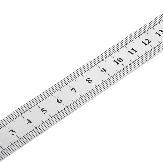 30 PCS 6 Inch Stainless Steel Ruler Bulk, Straight Edge Metal Rulers with Inch and Metric Scale Measuring Tool for Measuring