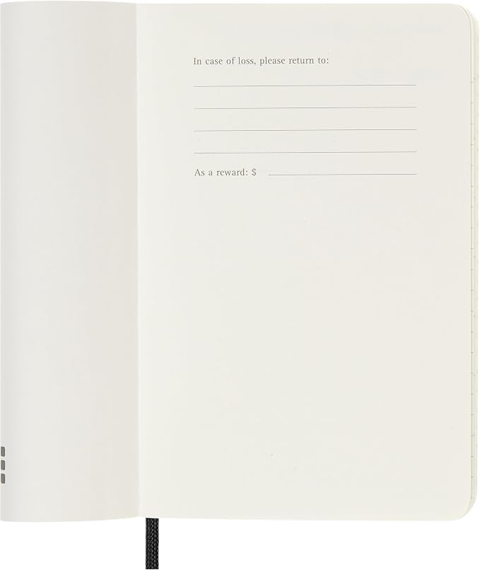 Moleskine 2026-27 18-Month Weekly Planner, Pocket, Black, Softcover | July 2026-December 2027 Pocket 208-page weekly planner with weekly spreads, ruled notes pages, stickers, and pocket.