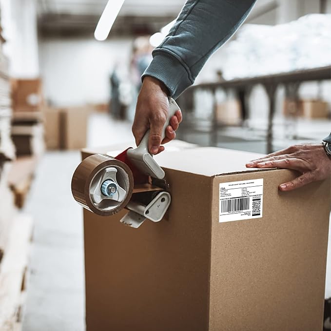 MFLABEL 3-1/3" x 4" FBA Shipping Labels - 6-UP on 8.5x11 Sheet, 50 Sheets (300 Labels) | Easy to Peel& Pop-Out Design for Laser & Inkjet Printers | Address Labels for Amazon FBA, UPS, FedEx