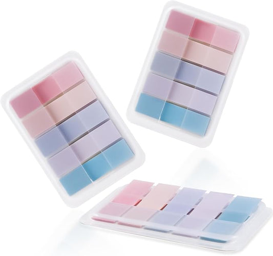Golcellia Sticky Tabs, Pastel Book Tabs for Notebooks, 300 Pcs | Writable pastel paper tabs for books, notes, planners and files, repositionable page markers for school, office and home