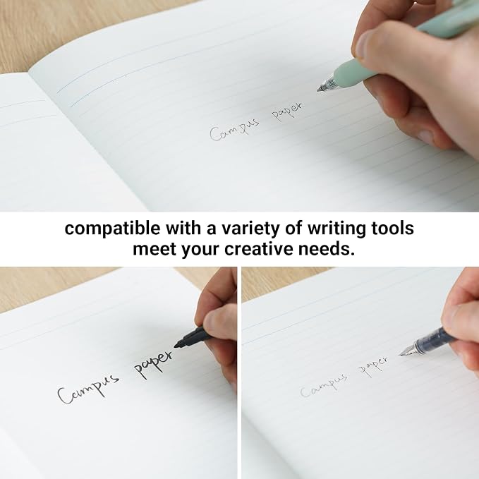 KOKUYO Campus Composition Notebook, 7 x 10 inch Lined Notebooks with 40 Sheets College Ruled Paper, 5 Pack B5 Pink Notebook for School and Work, School Supplies Comp Book for Journal Diary