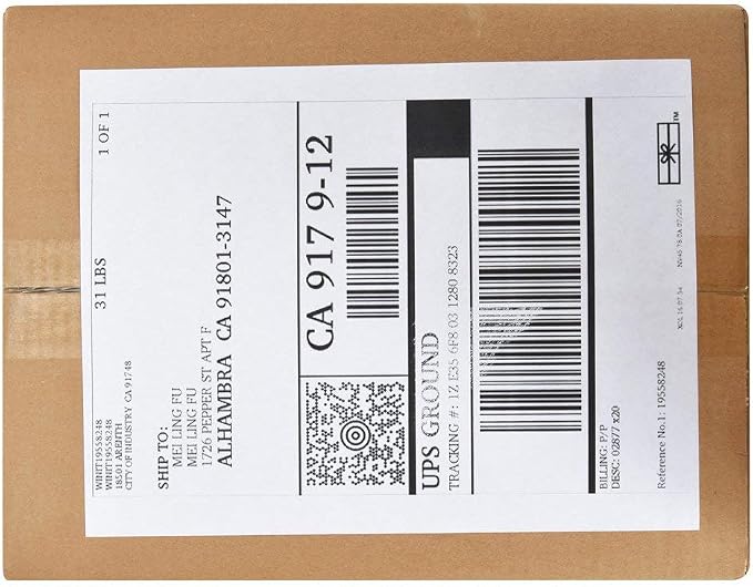 MFLABEL Full Sheet Sticker Labels, Address Labels, White Matte Label Paper, 8-1/2" x 11" Shipping Labels for Laser & Inkjet Printer (500 Labels, 500Sheets)