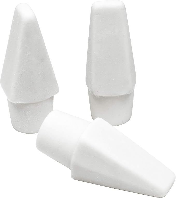 Helix - Professional Pencil Cap Erasers 10ct - Efficient Correction - Durable & Clean - Ideal for Students and Professionals - Latex Free