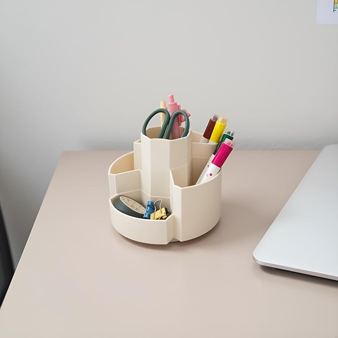 Pen Organizer for Desk Pencil Cup Office Desktop Organizers Cute Pencil Holder Stationery School Supplies for Office, Home, School
