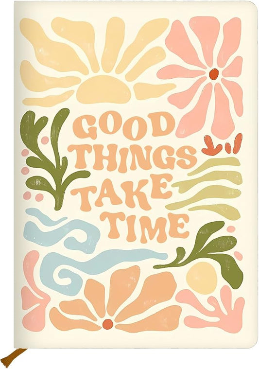 Trendy Preppy Hardcover Ruled Journal Notebook 200 Sheets (5.8 x 8.3) | Journal College Ruled Notebooks, Trendy Hardcover Notebook for Teacher, Teen, Girls, Office Supplies Planner