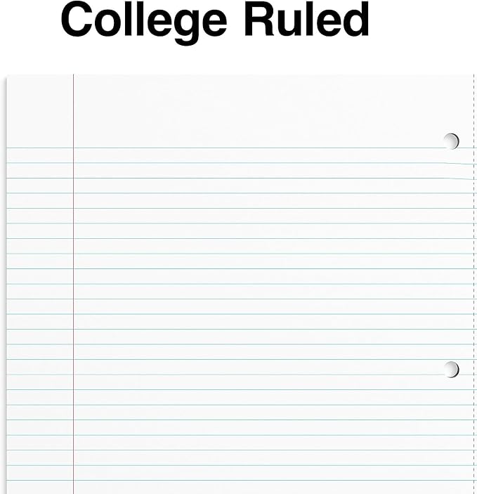STAPLES Accel 1‑Subject Notebook, 8.5” x 11”, College Ruled, 100 Sheets, Blue