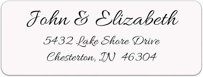 Personalized Return Address Labels - Simple Unique Design - Available in White, Clear, Kraft, Gold, or Silver Labels -120 Labels - 120 Envelope Seals Included - Made in the U.S.A. (Clear)