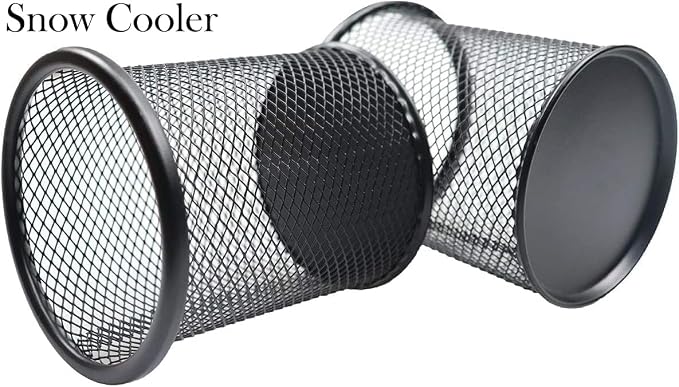 Pen Holder Pencil Holder Mesh Metal Pen Cup Holder Pencil Cup Holder for Desk Office Home Pen Organizer Black, 6 Pack