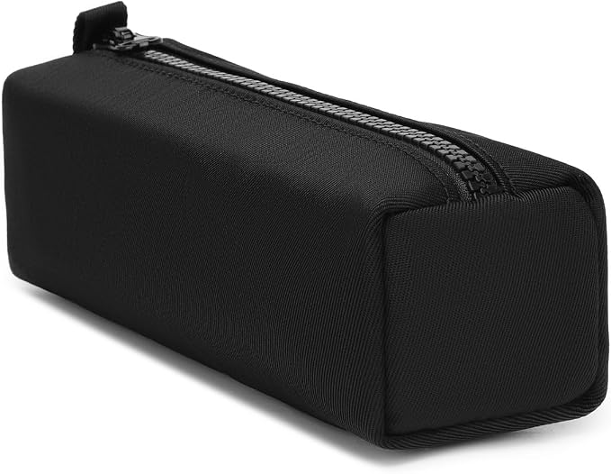 Pencil Case Lightweight and Durable Ideal Pencil Pouch for School and Office Supplies (Black,Oxford)