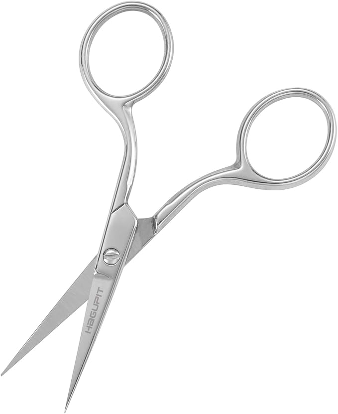 Small Precision Embroidery Scissors, 4" Forged Stainless Steel Sharp Pointed Tip Detail Shears for DIY Craft Thread Cutting, Needlework Yarn & Sewing