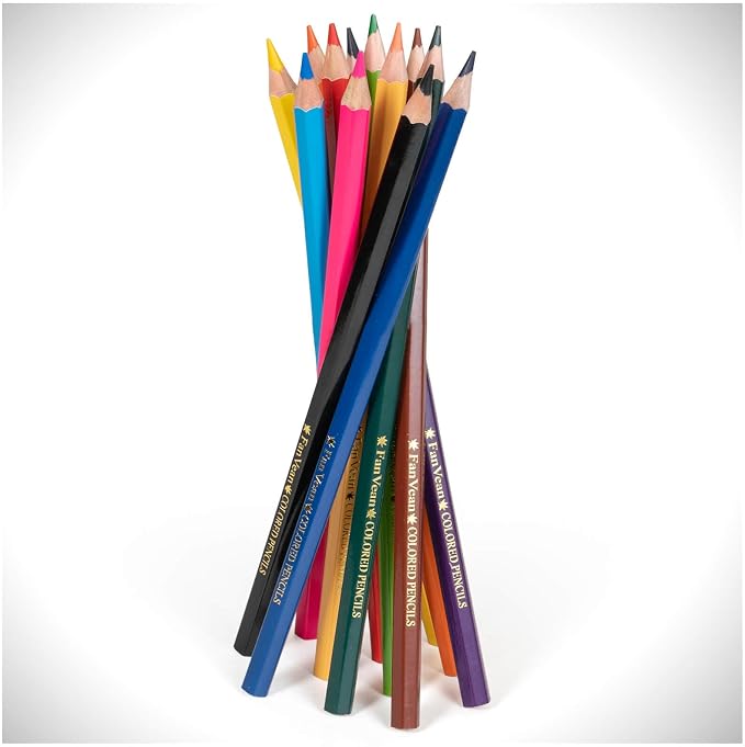 Colored Pencils for Kids Classroom Set, 12 Count Pre-sharpened Coloring pencil Bulk Gift