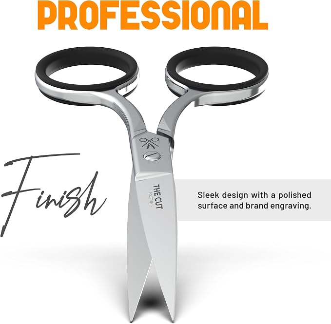The Cut Factory® Precision Facial Hair Scissor Premium Stainless Steel Grooming Tool for Eyebrows, Mustache & Beard One Tool, All Power – No Fillers, (1x scissors only)
