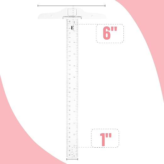 Mr. Pen- 12 Inches Plastic T Square Ruler, 3 Pack | Drafting T Square Transparent, T Ruler for Crafting, T Ruler Clear