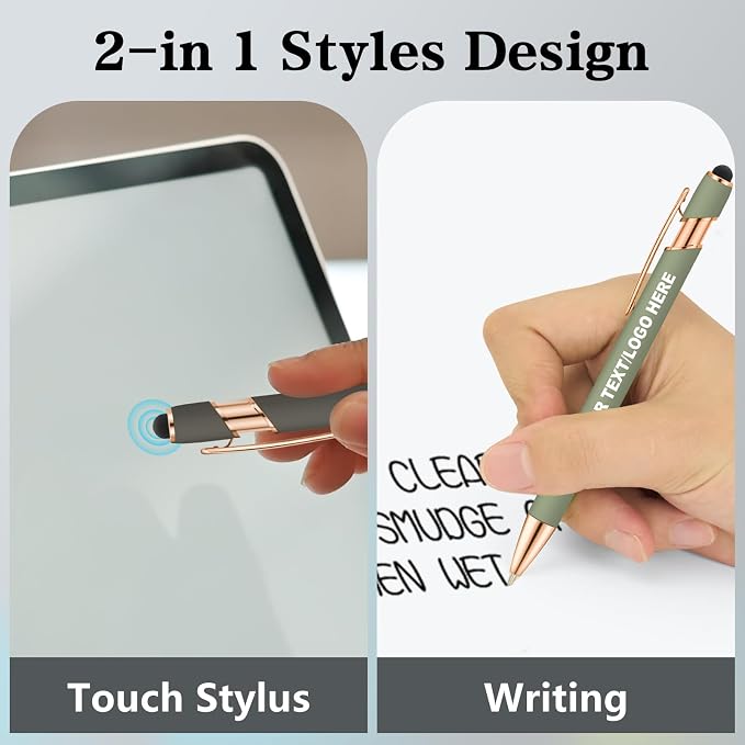 ENOMY Custom A5 Notebook Set with 10 Personalized Pens PU Leather Journal Gift, SkyBlue