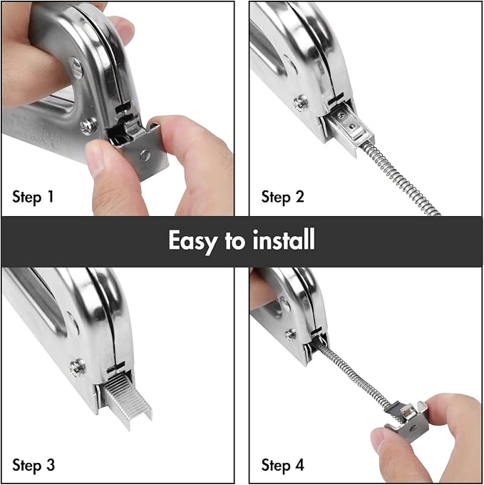 Arrow T50 Heavy-Duty Staple Gun, Manual Stapler | Chrome Steel, For Upholstery, Wood, Crafts, DIY and Professional Uses, Fits T50 1/4", 5/16", 3/8", 1/2" & 9/16" Staples
