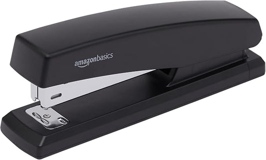 Amazon Basics Stapler Value Pack, 25 Sheet Capacity, Standard, with 3000 Staples and 3 Staple Removers, Black, 3-Pack