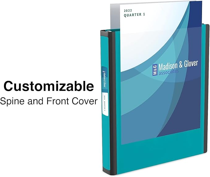 Staples Better Binder 1.5-Inch D-Ring View Binder, Reinforced Spine, Holds Up to 350 Sheets, Teal, for Office & School