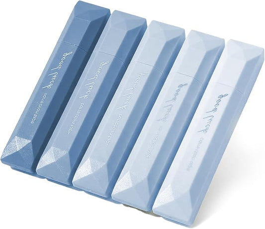 5Pcs Mini White Out Correction Tape, Portable White Out Tape for School Office Students Writing Supplies (Blue)