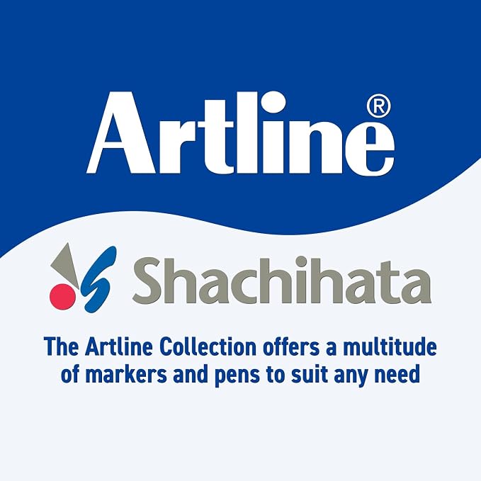 Artline Watercolor Brush Pens, Flexible Tip, EPFS-F, Multi-color, 12 Pack | Water-based brush markers for drawing, calligraphy, lettering, coloring, blending, illustration and artist projects