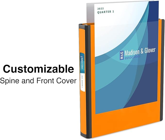Staples Better Binder, 1" Heavy‑Duty D‑Ring 3‑Ring Binder, Orange, Reinforced Spine, 275‑Sheet Capacity, Durable Organizer for Classes, Office & Projects, 3‑Pack