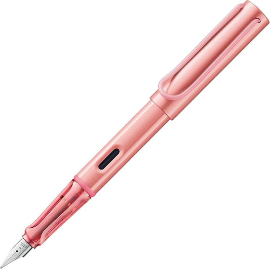 LAMY AL-star flamingo - Fountain Pen with ergonomic grip & polished steel nib in size F - lightweight aluminum body - including LAMY T 10 blue cartridge - Right-Handed