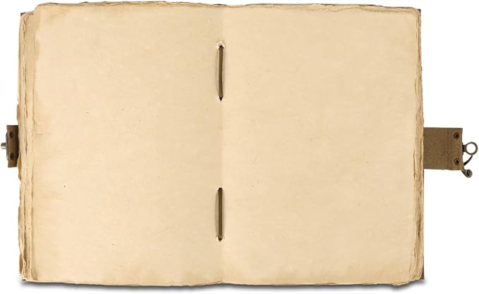 Vintage Leather Journal Handmade Buffalo Deckle Edge Paper – Leather Bound Journal for Women Men Vintage C-Lock Closure Ideal for Writing & Travel for Artists