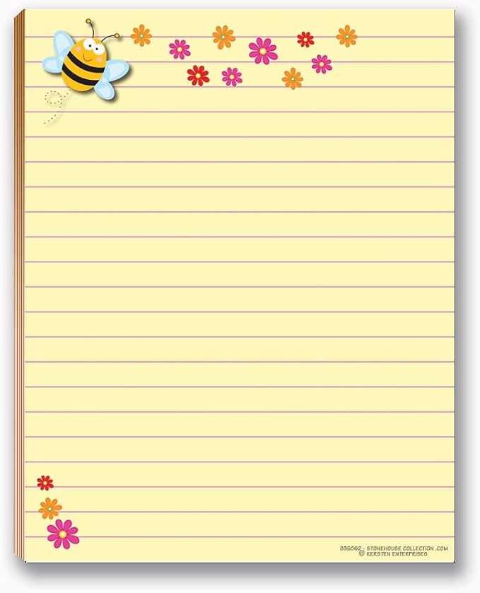 Cute Notepads - 4 Assorted Pads - USA Made - Ladybug, Bee, Butterfly, Dragonfly - Fun Small Gift