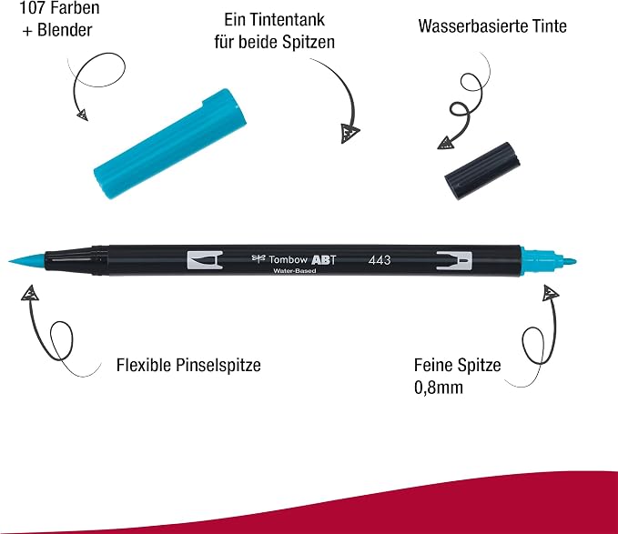 Tombow Dual Brush Pen, ABT, No. 443 (AB-T443)