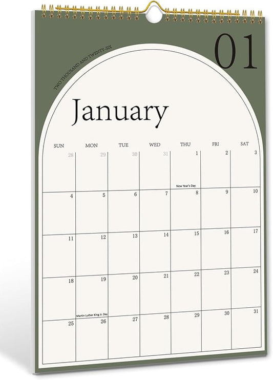 2026 Wall Calendar, Large Calendar from January 2026 - June 2027, Hanging Calendar with Thick Paper, Perfect for Office and Home Monthly Organizing & Planning, 10"×14.7"