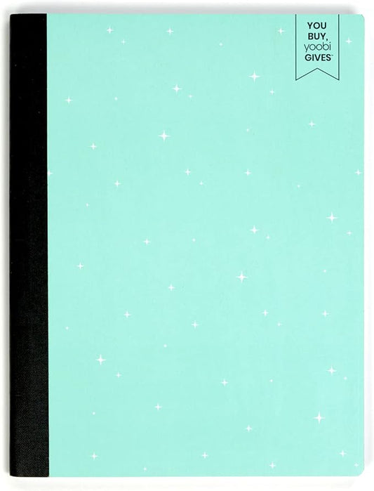 Yoobi | Composition Notebook | College Ruled Paper | Printed Variety Pack (Mint Twinkle)