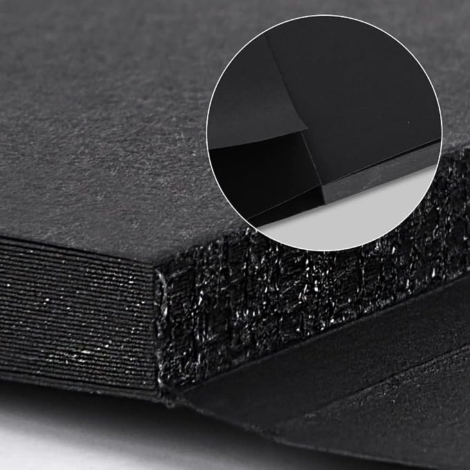 4.9x4.9 Inches Black Paper Sketchbook,30Sheets (180gsm /110lb) Premium Heavyweight Paper Sketchbook,Art Sketch Book for Pencil, Pastel, Gel Pen, Charcoal, Metallic Marker