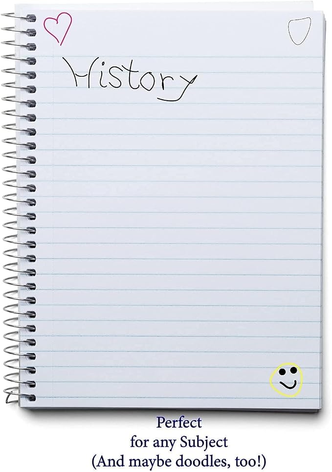 Trail maker Bulk Notebooks (2000 Pack), One Subject Notebooks Wide Ruled, 140 Pages (70 Sheets),Spiral Bulk Notebooks for Kids, School Supplies, Journaling, Note Taking, Students, and Work